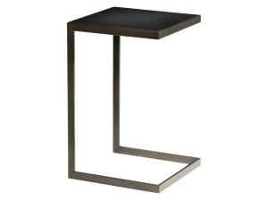 Taos Side Table, Black -- Trade Show Rental Furniture