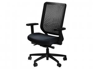 Genesis Chair in Black -- Trade Show Rental Furniture