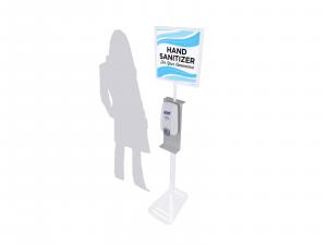 RECR-907 Hand Sanitizer Stand w/ Graphic